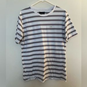 Mens Barney Cools Striped T-Shirt. Size Medium